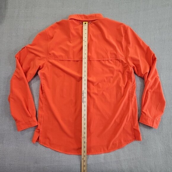 Ocean & Coast Long Sleeve Fishing Shirt Men's XL Orange Activewear Vented EUC LN - Picture 12 of 15